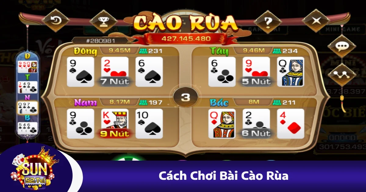 Cách Chơi Bài Cào Rùa Sun52 – Độc Đáo Nhưng Ít Người Biết